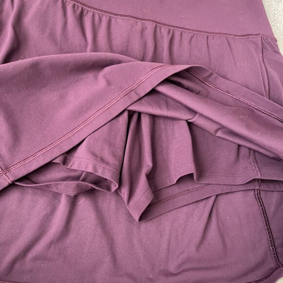 Athleta Skort Womens XL Red Salutation Stash 16 1/2" Athleisure Spiced Cabernet - Picture 7 of 8